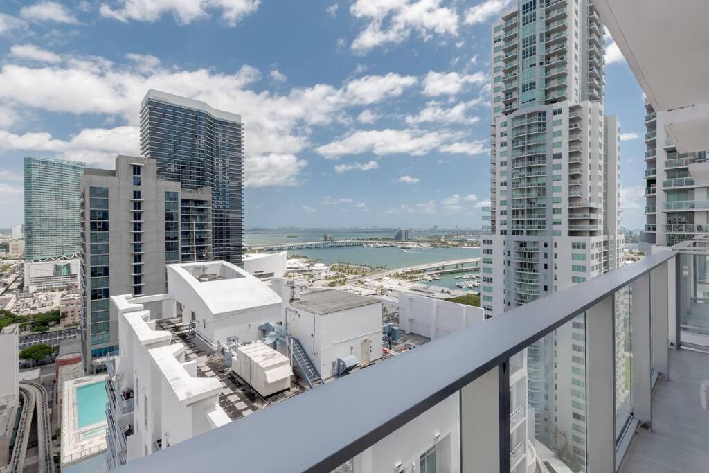 Amazing 2 Bedroom 30Th Floor Downtown Free Parking Miami Exteriér fotografie