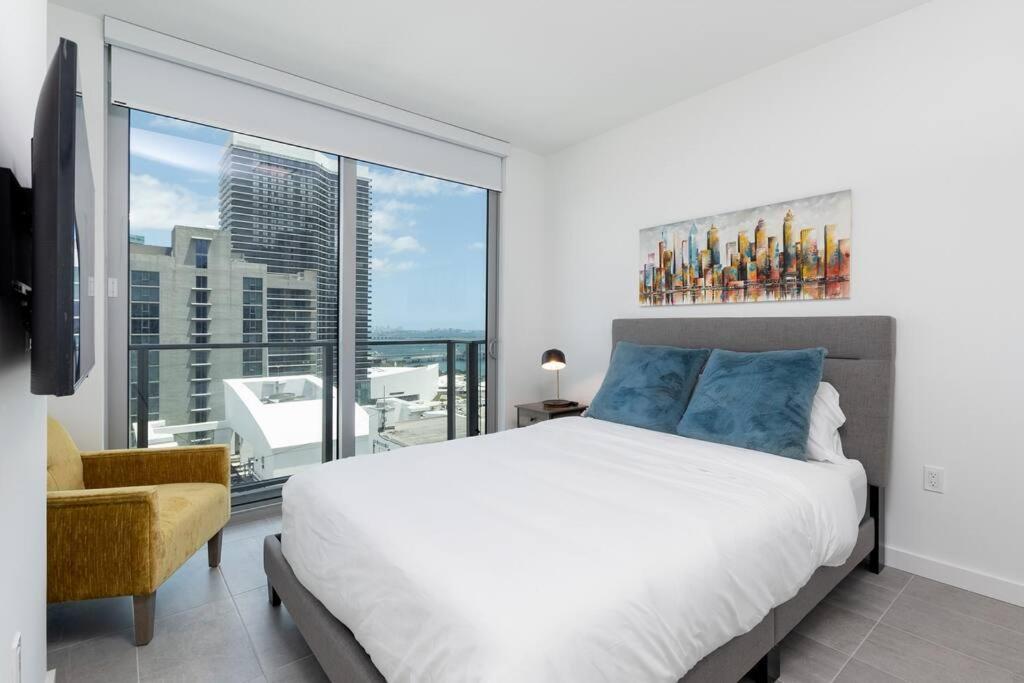 Amazing 2 Bedroom 30Th Floor Downtown Free Parking Miami Exteriér fotografie