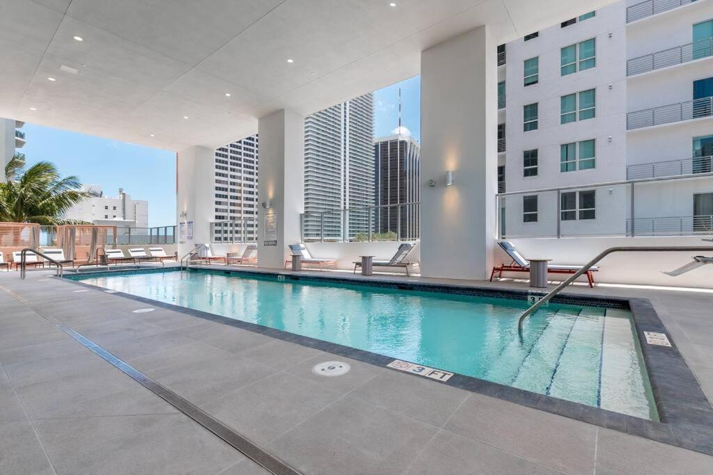 Amazing 2 Bedroom 30Th Floor Downtown Free Parking Miami Exteriér fotografie