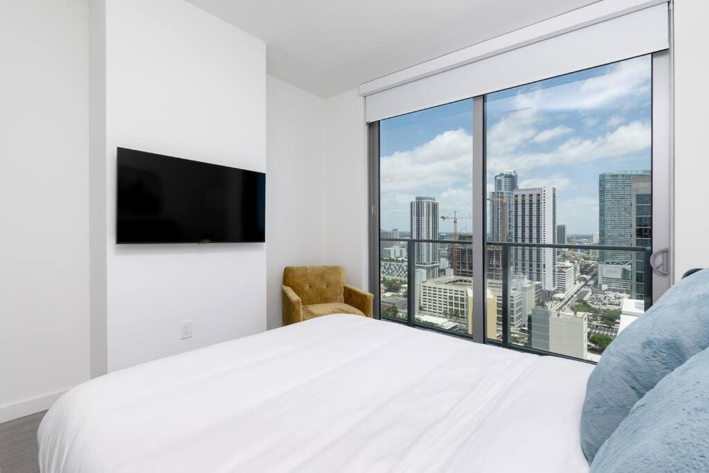 Amazing 2 Bedroom 30Th Floor Downtown Free Parking Miami Exteriér fotografie